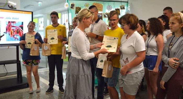 Nagrodzeni uczniowie. 