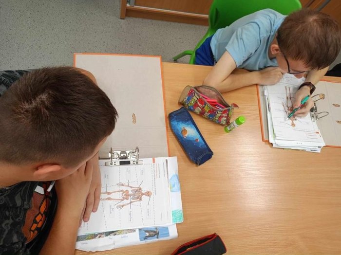 Pillnie pracujemy rozwiązujemy różne zadania w zeszytach. 