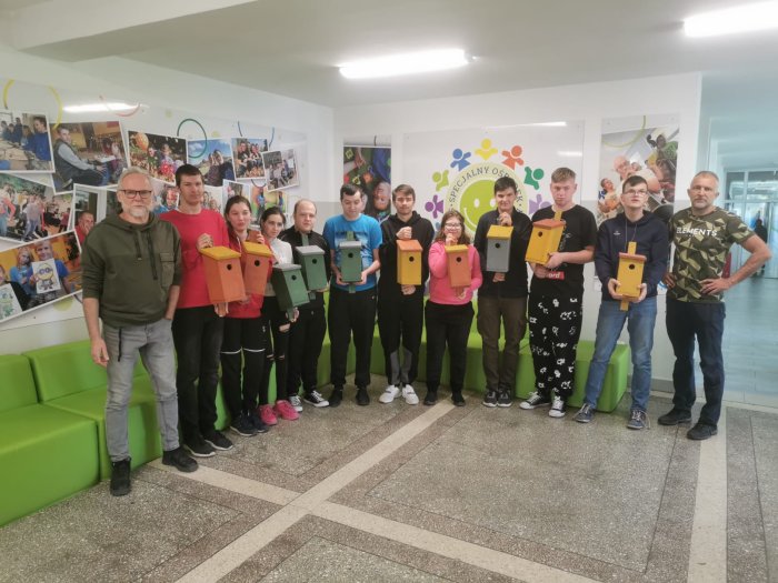 Nowe budki lęgowe dla ptaków wykonane przez naszych uczniów