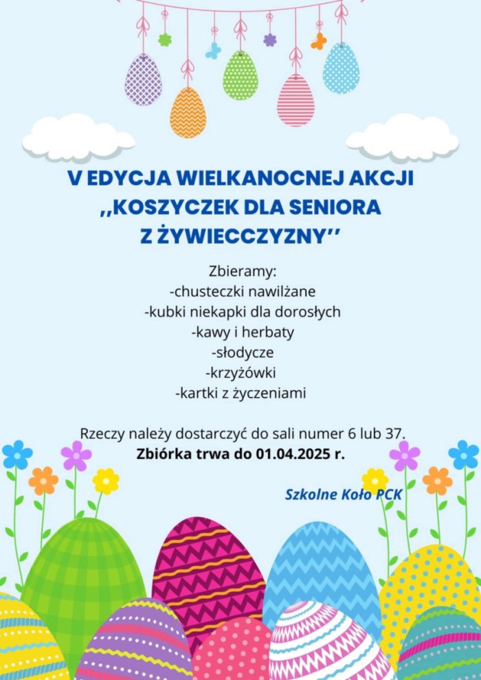 Wielkanocna akcja szkolnego koła PCK 