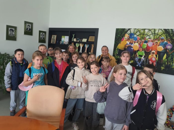 Spotkanie uczniów z panią dyrektor ośrodka.