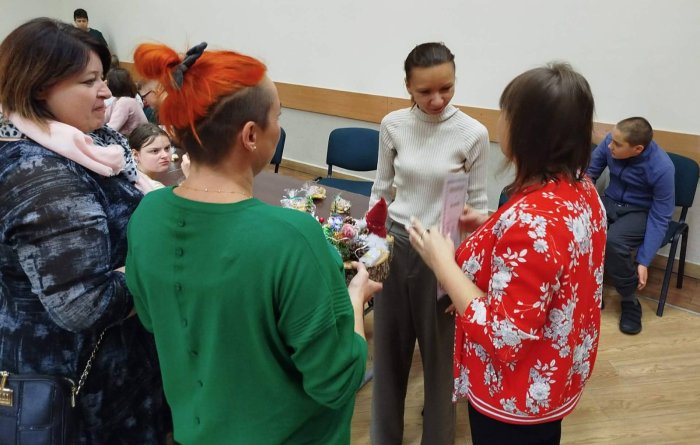 Organizatorka spotkania wraz z nauczycielami.