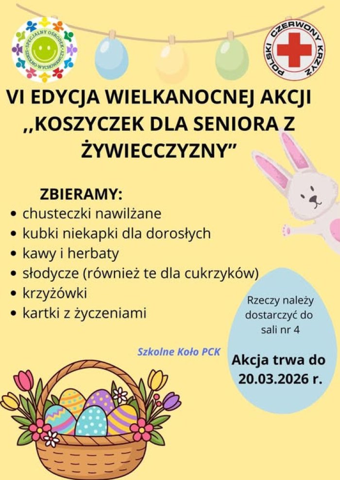 Szósta edycja wielkanocnej akcji koszyczek dla seniora z Żywiecczyzny.