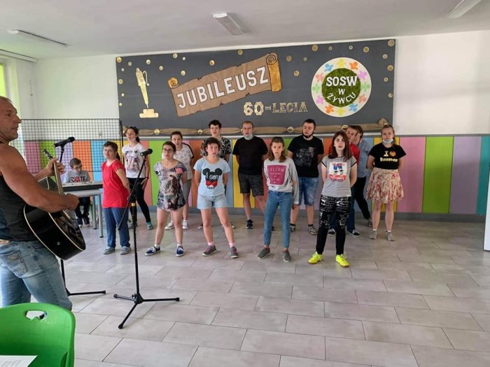 Próba sekcji muzycznej. 