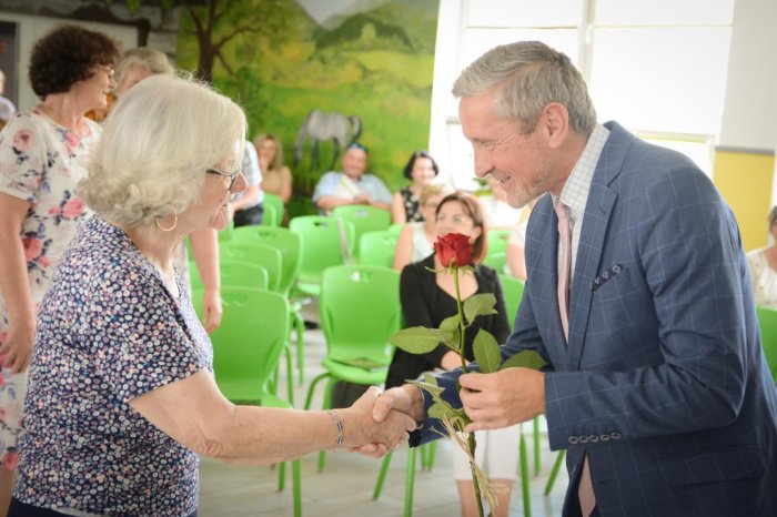 Podziękowania dla naszych emerytowanych Nauczycieli. 