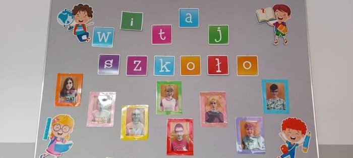 Dekoracja ścienna w klasie VIII.