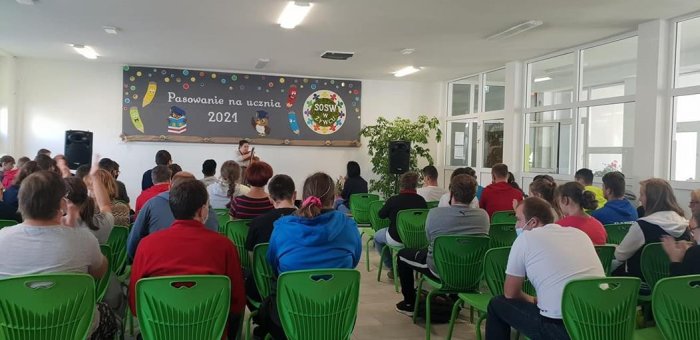 Uczniowie podczas koncertu. 