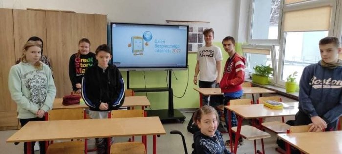 Dzień Bezpiecznego Internetu 2022 w klasie 6/7.