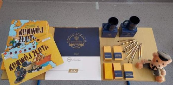 Otrzymany prezent od ambasadorów NBP za aktywny udział w  drugiej edycji projektu.