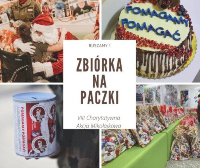 Ruszamy, zbiórka na paczki VIII charytatywna akcja mikołajkowa.