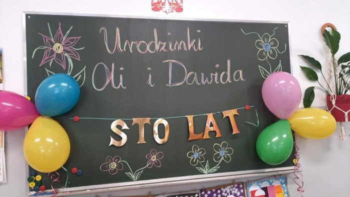 Urodzinki Oli i Dawida. 