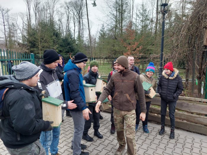 Uczniowie na praktykach w 
Mini ZOO w Żywcu.